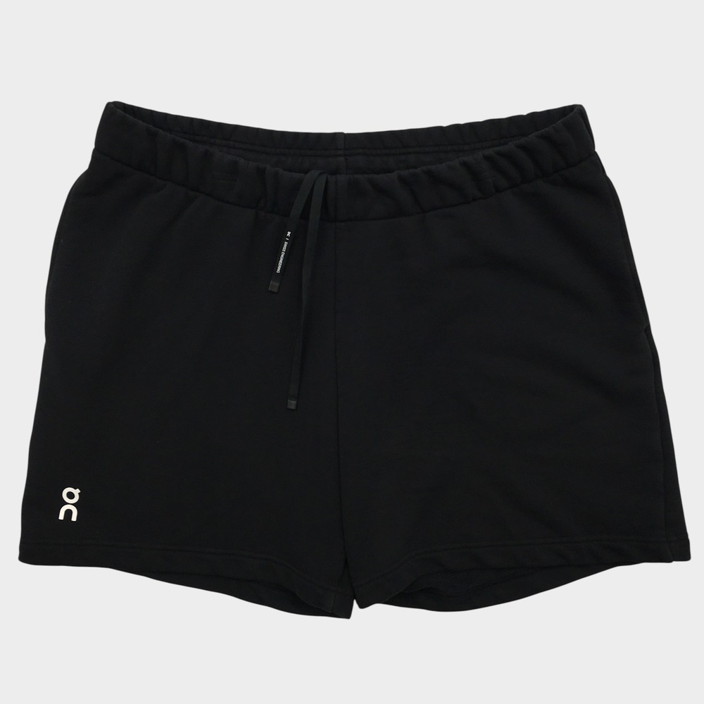 On Running Club Shorts Mens XL Black Fleece Cotton Blend Lounge Sweat Shorts